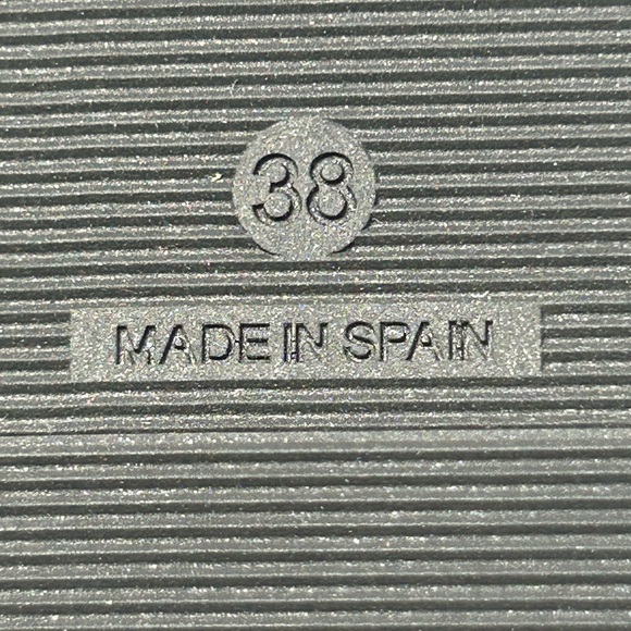 NEW CHANEL 23C CC LOGO MULE SANDALS BLACK LAMBSKIN SZ 38 - Picture 16 of 16